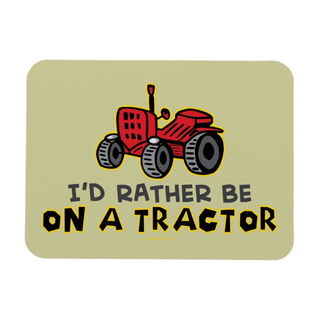 Funny Tractor Magnet (Horisontell)