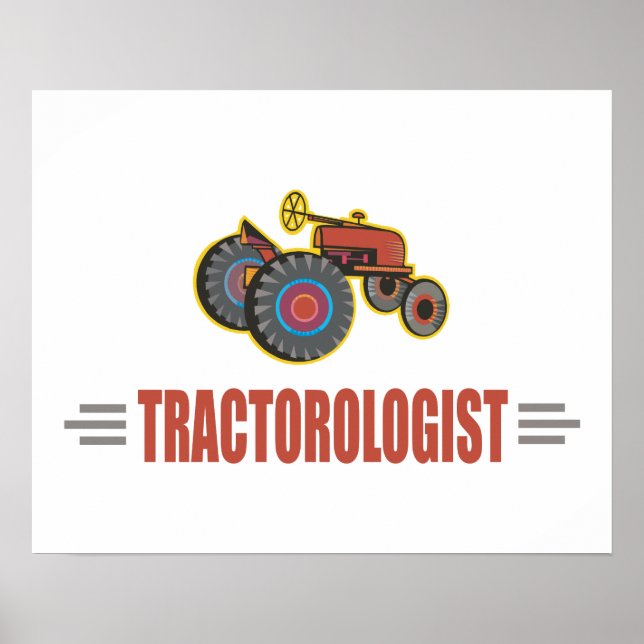 Funny Tractor Poster (Framsidan)