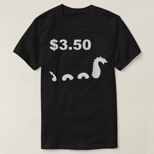 Funny Träd Fiddy Loch Ness Monster Tre femtio Te T Shirt (Design framsida)