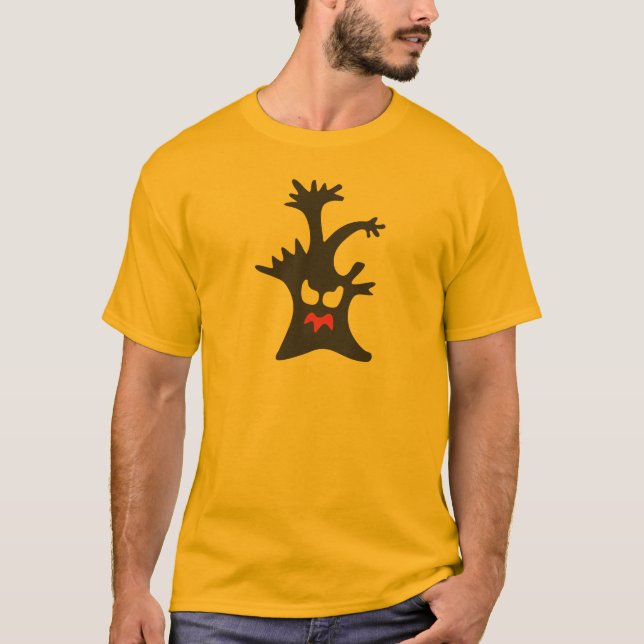 Funny Träd Halloween Shirt T Shirt (Framsida)