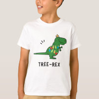 Funny Träd-Rex jul T-Shirt