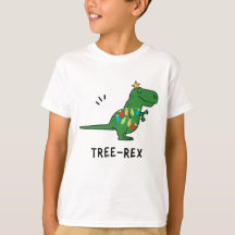 Funny Träd-Rex jul T-Shirt
