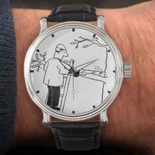 Funny Träd Surgeon Tecknad Armbandsur