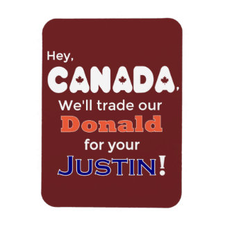 Funny Trade Donald for Justin Magnet