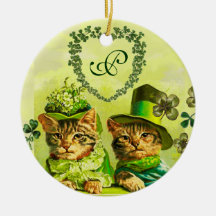 FUNNY TRADITIONELL ST.PATRICK'S DAY CATS HEART