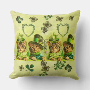 FUNNY TRADITIONELL ST PATRICK'S DAY CATS, SHAMROCK KUDDE