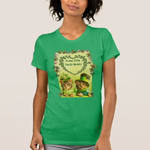 FUNNY TRADITIONELL ST.PATRICK'S DAY CATS with HEAR Tee