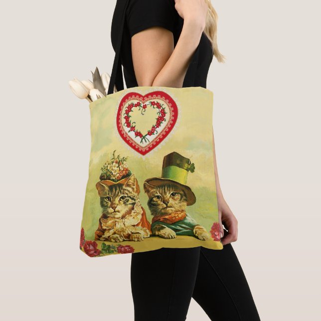 FUNNY TRADITIONELL VALENTINS DAGSKATTER,Hjärta,Ro Tygkasse (Närbild)