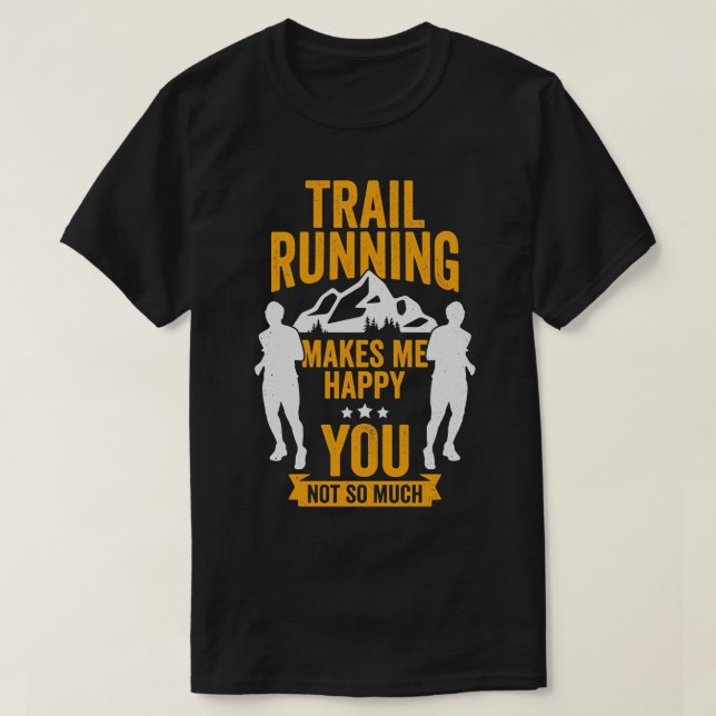 Funny Trail Runil Springer Gift T Shirt (Design framsida)
