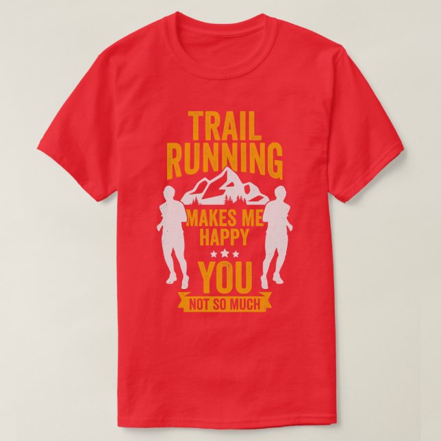 Funny Trail Runil Springer Gift T Shirt (Design framsida)