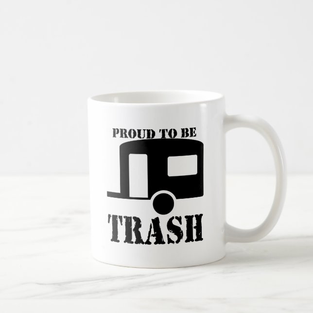 Funny Trailer Park Shirt Kaffemugg (Höger)