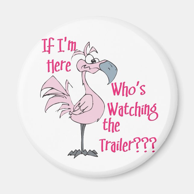 Funny Trailer Park Shirt Magnet (Framsidan)