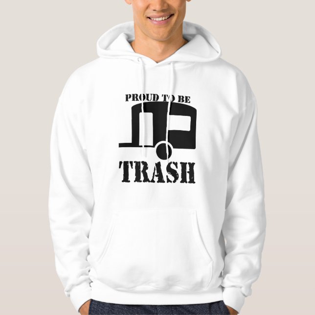 Funny Trailer Park Shirt Sweatshirt Med Luva (Framsida)