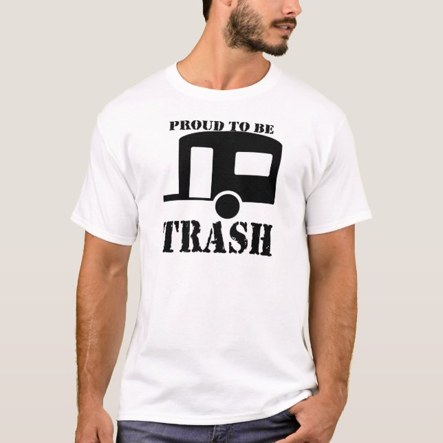 Funny Trailer Park Shirt T-shirt (Framsida)