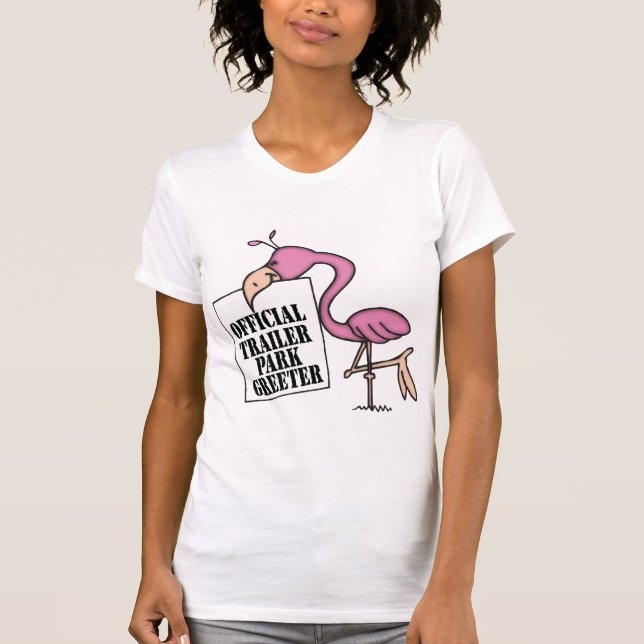 Funny Trailer Park Shirt T-shirt (Framsida)