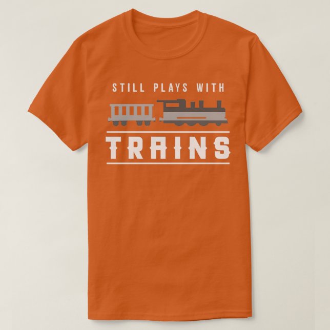Funny Train Conductor Train Watching Gift 12 T Shirt (Design framsida)