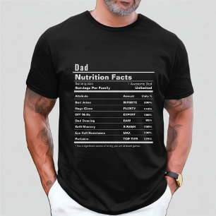 Funny Traits Anpassningsbar Pappa Fars dag Nutriti T Shirt