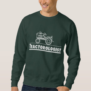 Funny traktor Humoral tratorolog Grönt Sweatshirt