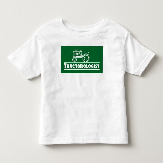 Funny traktor Humoral tratorolog Grönt T Shirt (Framsida)