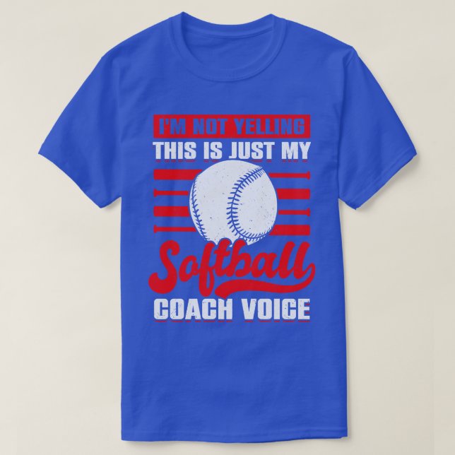 Funny Tränar Softball Coach Gift T Shirt (Design framsida)