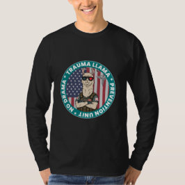 Funny Trauma Llama Prevention Unit Medical T-Shirt