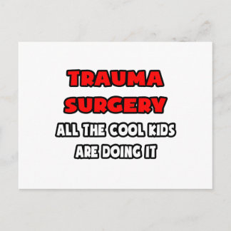 Funny Trauma Surgeon Shirts and Gifts Vykort