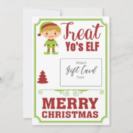 Funny Treat YoursELF jul Gift Voucher Holder