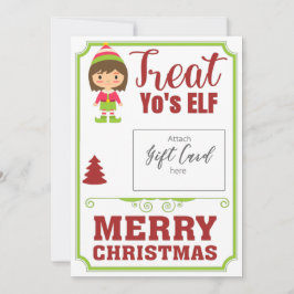 Funny Treat You'sELF jul Gift Voucher Holder