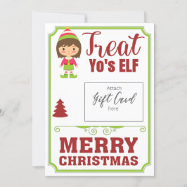 Funny Treat You'sELF jul Gift Voucher Holder