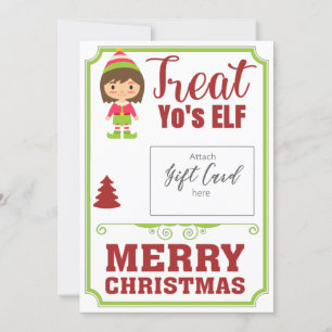 Funny Treat You'sELF jul Gift Voucher Holder