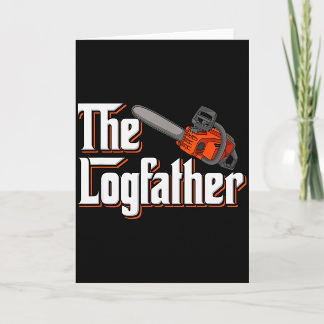 Funny Tree Care I Arborist Forest Chainsaw  Kort (Framsida)