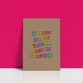 Funny Trendig Regnbåge Aesthetic Poster