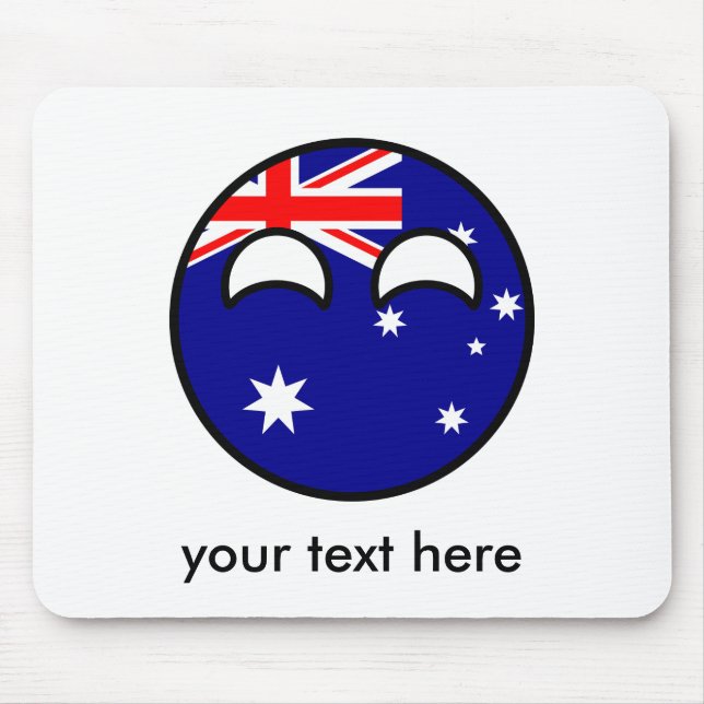 Funny Trending Geeky Australien Countryball Musmatta (Framsidan)