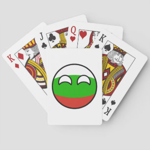Funny Trending Geeky Bulgarien Countryball Casinokort
