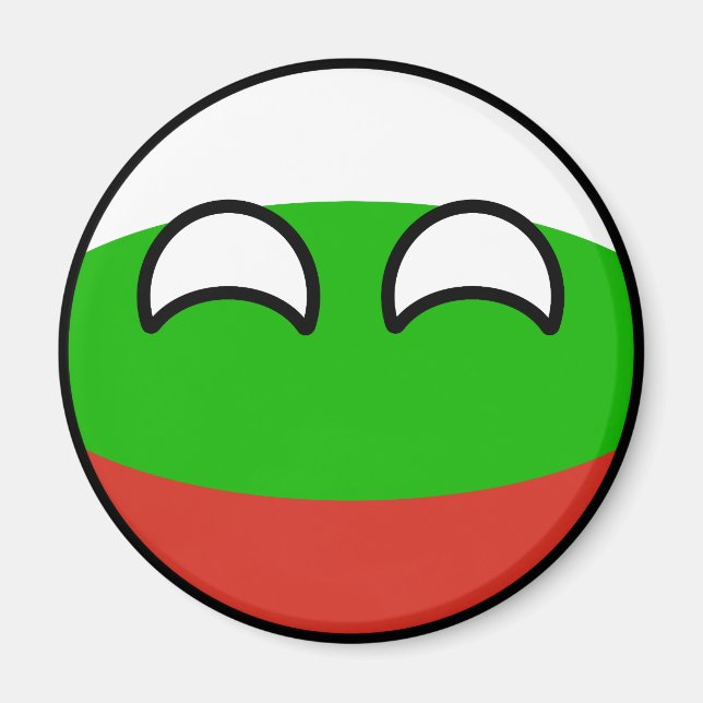 Funny Trending Geeky Bulgarien Countryball Magnet (Framsidan)