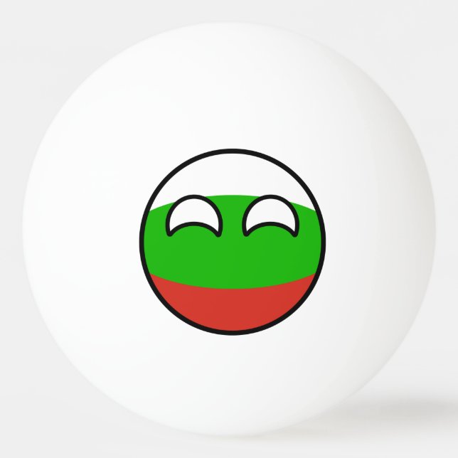 Funny Trending Geeky Bulgarien Countryball Pingisboll (Framsidan)