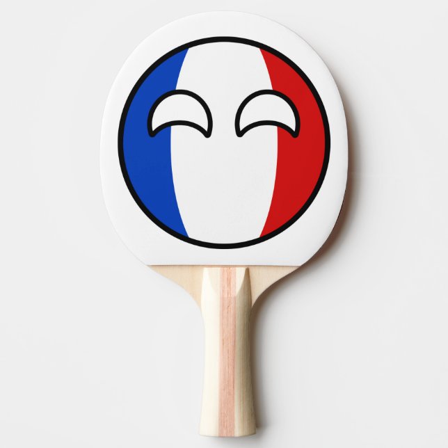 Funny Trending Geeky Frankrike Countryball Pingisracket (Framsidan)