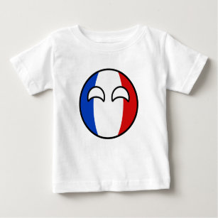 Funny Trending Geeky Frankrike Countryball Tee Shirt