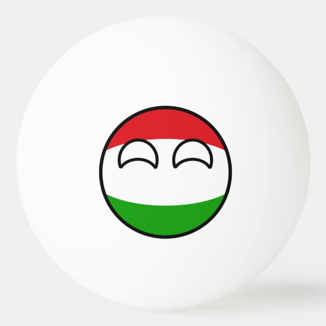 Funny Trending Geeky Hungary Countryball Pingisboll (Framsidan)