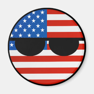 Funny Trending Geeky USA Countryball Magnet