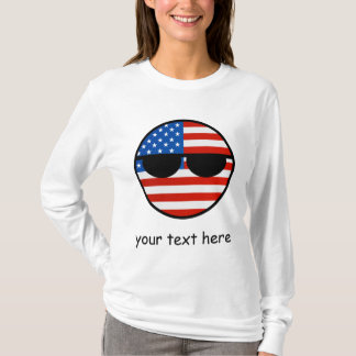 Funny Trending Geeky USA Countryball Tee Shirt