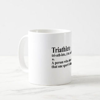 Funny Triathlon Definition - Coffee Mug Kaffemugg