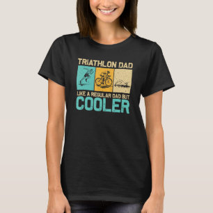Funny Triathlon Design För manar Pappa Simma Bike T Shirt