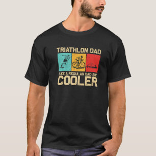 Funny Triathlon Design För manar Pappa Simma Bike T Shirt