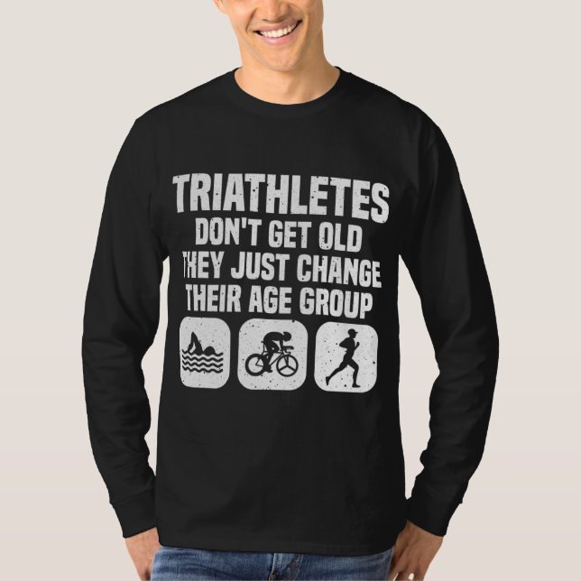 Funny Triathlon Design Manar Women Triathletes Sim T Shirt (Framsida)