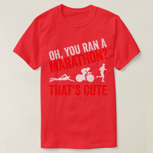 Funny Triathlon Triathlet Triathlete Gift T Shirt (Design framsida)