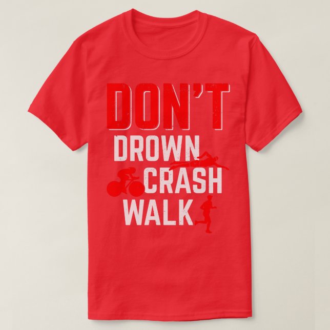 Funny Triathlon Triathlet Triathlete Gift T Shirt (Design framsida)