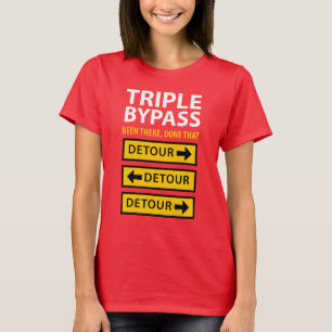 Funny trippel Bypass Heart Survivor T Shirt