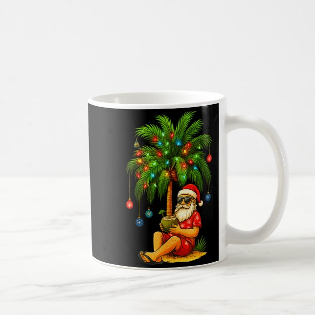 Funny Trocal Santa Christmas Tree For Men Women Ki Kaffemugg (Höger)