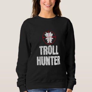 Funny Troll Hunter Aiming Troll Älskare T Shirt